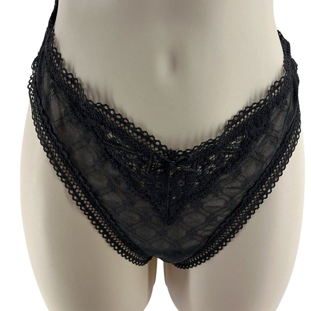 Aerie Picnic Lace High Cut Bikini Underwear Womens Large